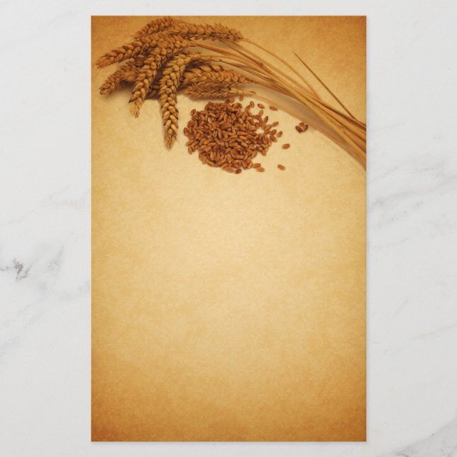 Vintager Herbstweizenmais - Schreiblett Briefpapier (Vorderseite)