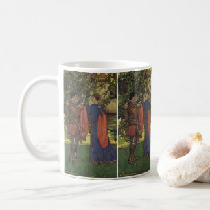 Vintager Heroprinz Ritter die Rüstungsprinzessin Kaffeetasse