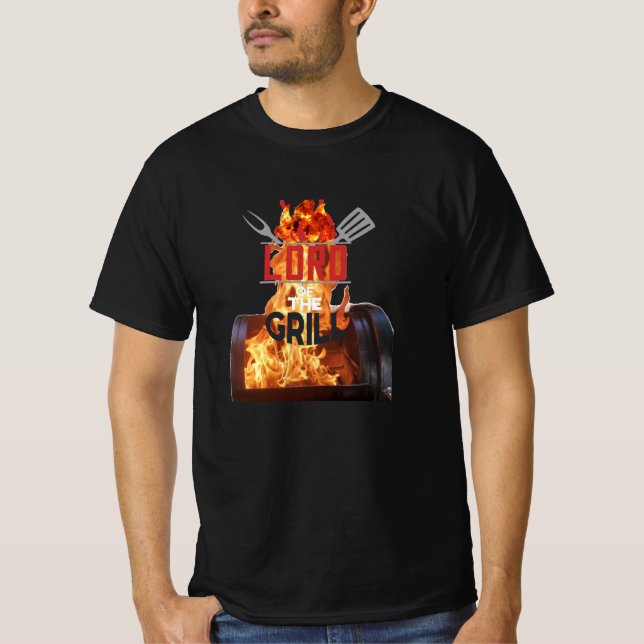 Vintager Herr des Grills T-Shirt (Vorderseite)