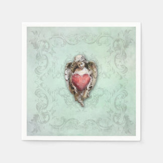 Vintager Herzkrebs Serviette