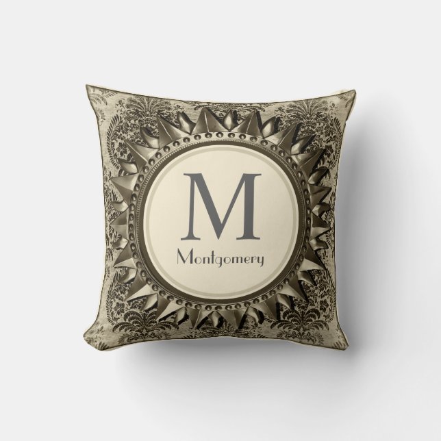 Vintager Himmelsantiker Sonnenrahmen - Personalisi Kissen (Vorderseite)