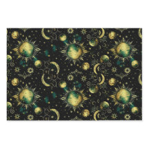 Vintager Himmelsmond und Star