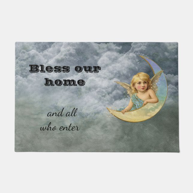 Vintager Himmlischer Angel Door Mat Fußmatte (Vorderseite)