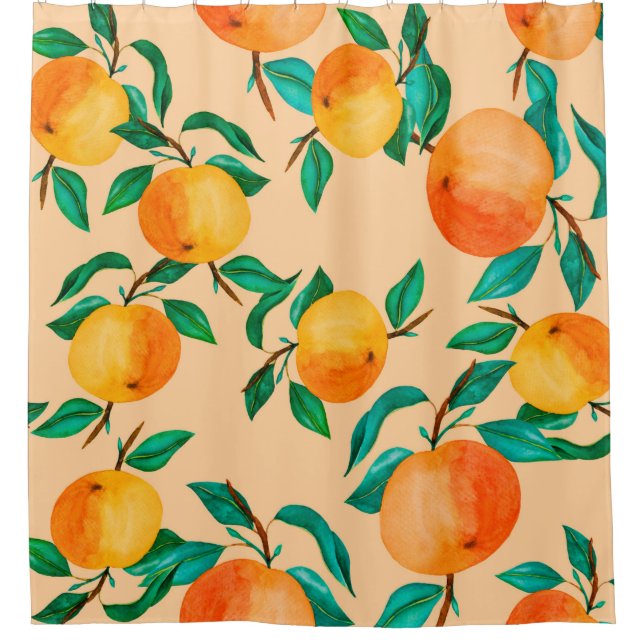 Vintager Hintergrund Duschvorhang (Vorderseite)