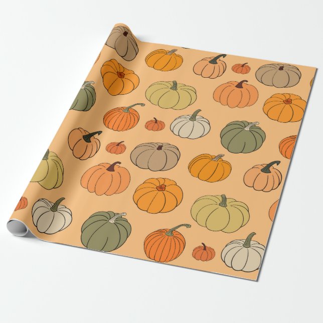 Vintager Hintergrund für glattes Herbst  Geschenkpapier (Ungerollt)