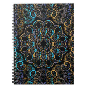 Vintager Hintergrund. Mandala. Indischer d Notizblock