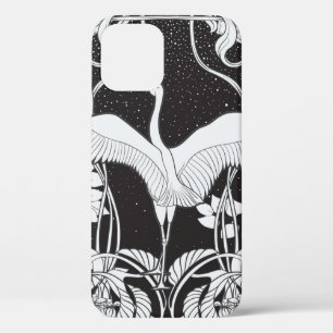Vintager Hintergrund mit dekorativen Blume und Bir Case-Mate iPhone Hülle