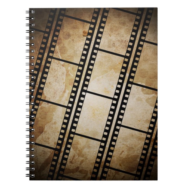 Vintager Hintergrund mit Filmrahmen, Foto, Bauch Notizblock (Vorderseite)