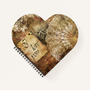 Vintager Hintergrund Notizbuch