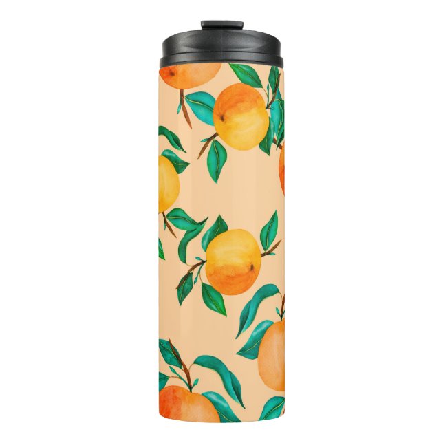 Vintager Hintergrund Thermosbecher (Vorderseite)