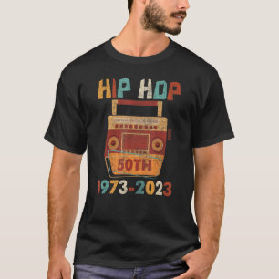 Vintager Hip Hop 50 Jahre Retro 50 Jahre Jubiläum T-Shirt