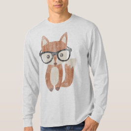 Vintager Hipster Brille Niedlich Baby Fox T-Shirt
