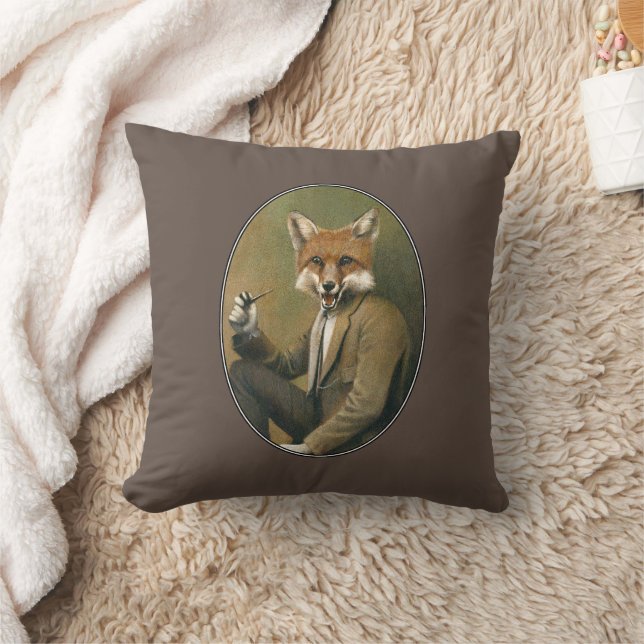 Vintager Hipster Fox-Wirlkissen Kissen (Decke)