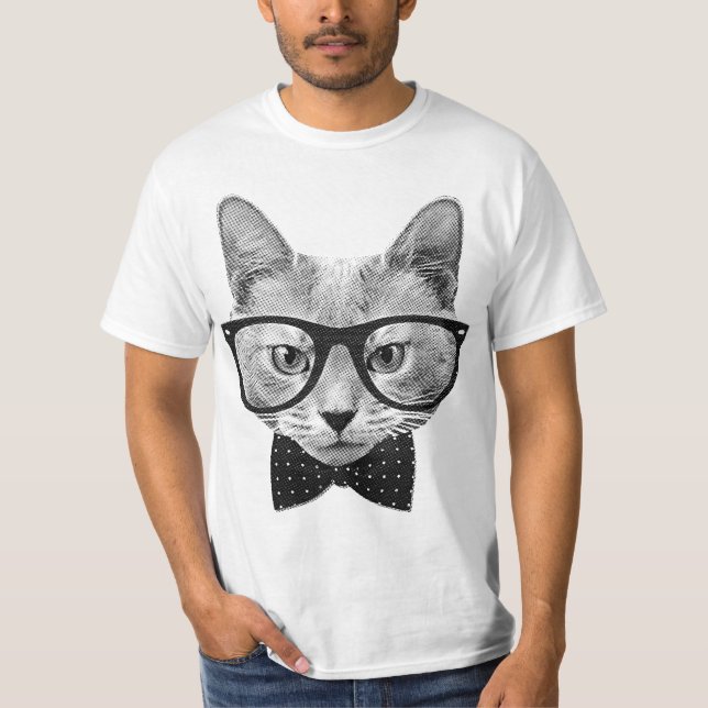 Vintager Hipster T-Shirt (Vorderseite)