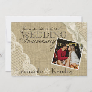 Vintager Hochzeitstag Einladung