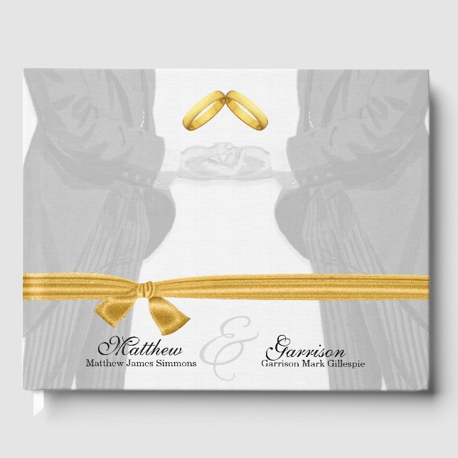 Vintager Hochzeitstag Gästebuch (Vorderseite)