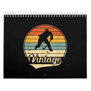 Vintager Hockey-Lover Mein Lieblingssport ist Hoc Kalender