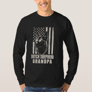Vintager holländischer Schäferhund Grandpa America T-Shirt