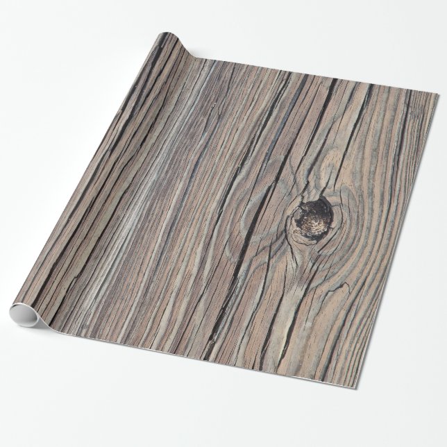 Vintager Holzhintergrund Geschenkpapier (Ungerollt)
