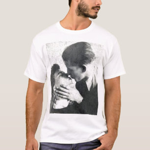 Vintager homosexueller Paar-Leidenschafts-Kuss T-Shirt