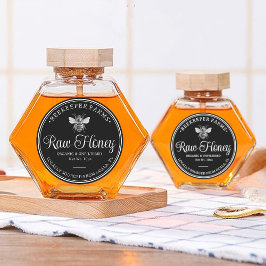 Vintager Honey Jar Label Bienenapiary Round Sticke Runder Aufkleber