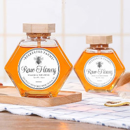 Vintager Honey Jar Label Bienenapiary Round Sticke Runder Aufkleber