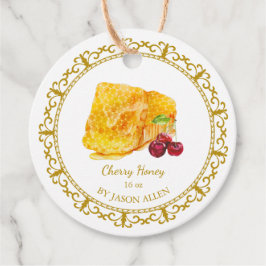 Vintager Honeycomb Cherry infundiert Honey Hang Ta Geschenkanhänger