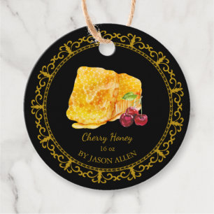 Vintager Honeycomb Cherry infundiert Honey Hang Ta Geschenkanhänger