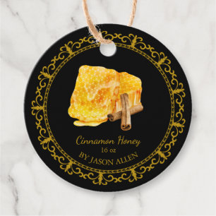 Vintager Honeycomb Cinnamon infused Honey Hang Tag Geschenkanhänger