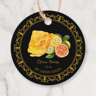 Vintager Honeycomb Citrus Infused Honey Hang Tag Geschenkanhänger