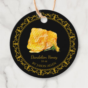 Vintager Honeycomb Dandelion Infused Honey Hang Ta Geschenkanhänger