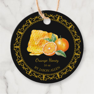 Vintager Honeycomb Orange Honey Hang Tag Geschenkanhänger