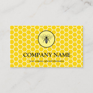 Vintager Honigwabenbiene BeeKeeper Honey Apairist Visitenkarte