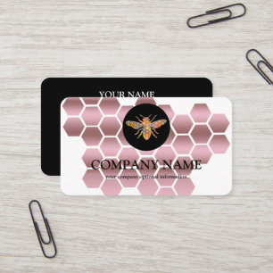 Vintager Honigwabenbiene BeeKeeper Honey Apairist Visitenkarte