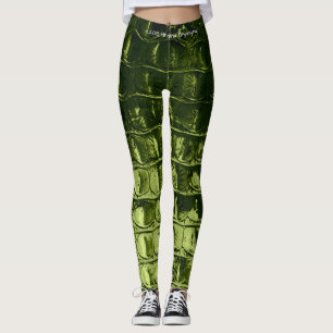 VINTAGER "HORNBACK" ALLIGATOR AVACADO LEGGINGS