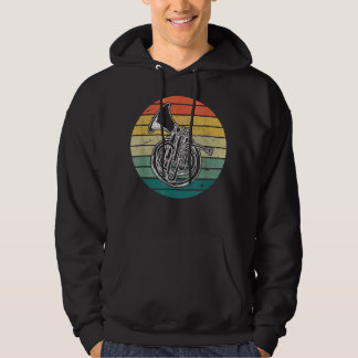 Vintager Hornist Geschenk Retro Musiker Französisc Hoodie