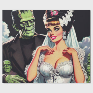 Vintager Horror Bride Geschenkpapier