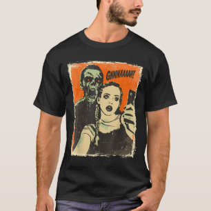Vintager Horror Comic Zombie Selfie Creepy Niedlic T-Shirt