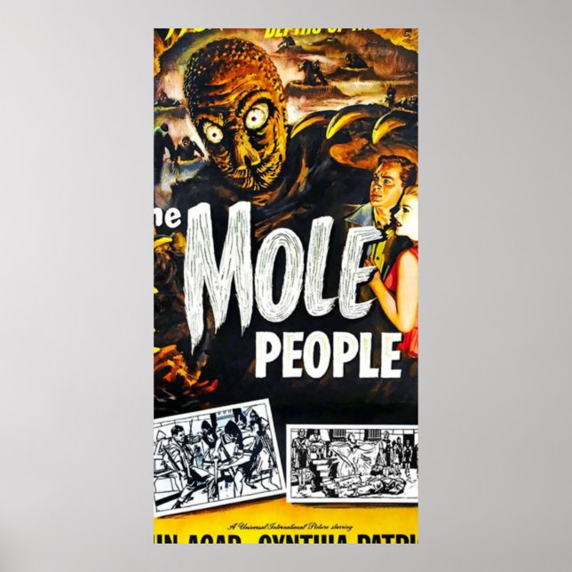 Vintager Horror der Mole People Poster (Vorne)
