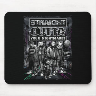Vintager Horror Halloween Beängstigend Aussichtswa Mousepad