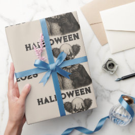 Vintager Horror-Karneval-Geschenkwrap zu Halloween Geschenkpapier