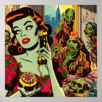 Vintager Horror Zombie Comicen