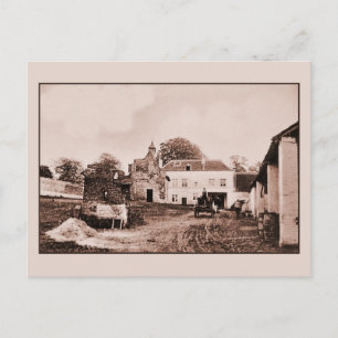Vintager Hougoumont Farm, Waterloo Postkarte