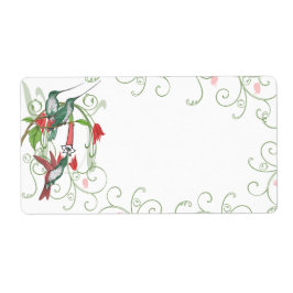 Vintager Humingbird Swirl Weihnachtsgeschenke Tags