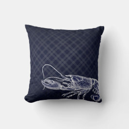 Vintager Hummer Navy Blue EleganSea Food Ocean Kissen