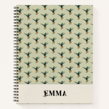 Vintager Hummingvogel Personalisiert