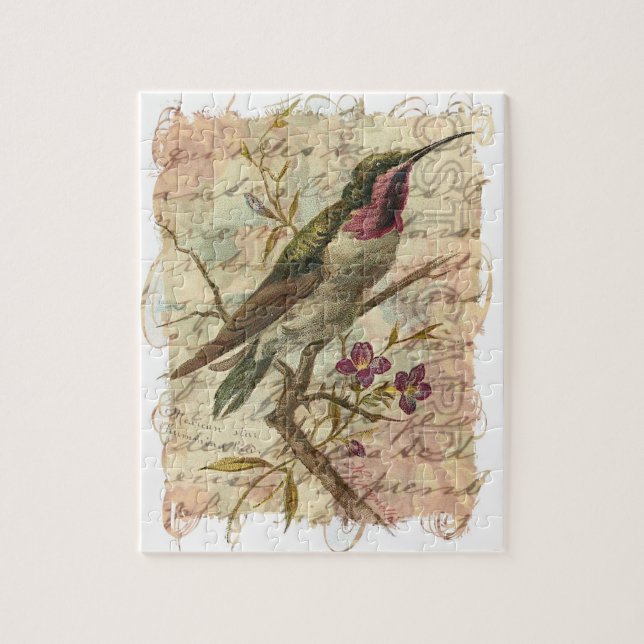 Vintager Hummingvogel Puzzle (Vertikal)