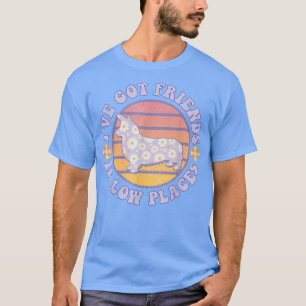 Vintager Hund Corgi Mama Ive Got Freunde an Ort un T-Shirt