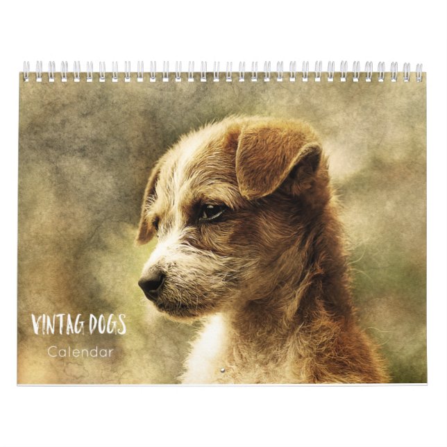 Vintager Hundekalender 2023 Kalender (Titelbild)
