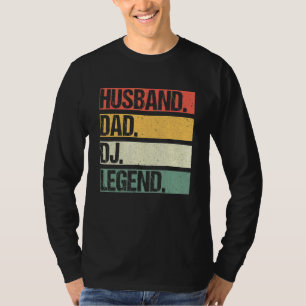 Vintager Husband Vater Dj Disk Legend Music Father T-Shirt